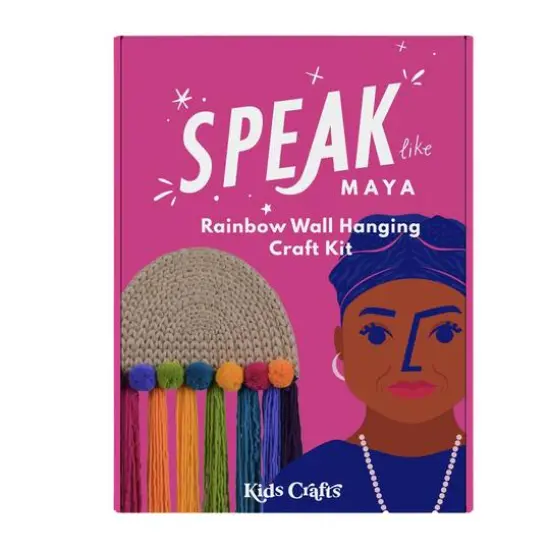 Kids Crafts Speak Like Maya Rainbow Wall Hanging Craft Kit {10}