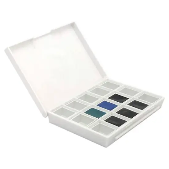 Daniel Smith Hand-Poured Watercolor Half Pan Set, Blues {3}