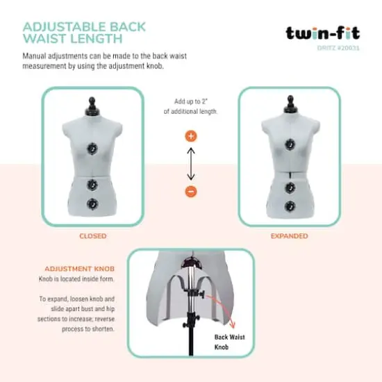 Dritz&reg; Twin-Fit Small Dress Form with Adjustable Tri-Pod Stand {8}