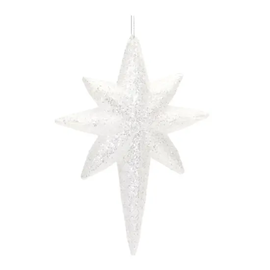 24ct. 8" Clear Acrylic Star Drop Ornaments {1}