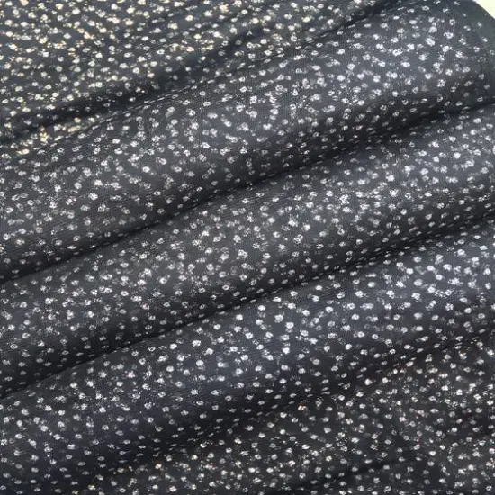 Feldman Black with Silver Glitter Dots Mesh {7}
