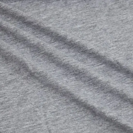 Fabric Merchants Solid Cotton Jersey Knit Fabric Heather Gray {1}