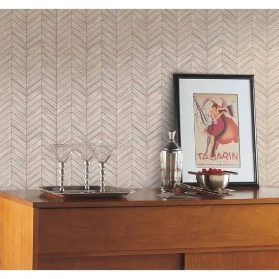 RoomMates Chevron Distressed Wood Backsplash StickTiles&reg; {4}
