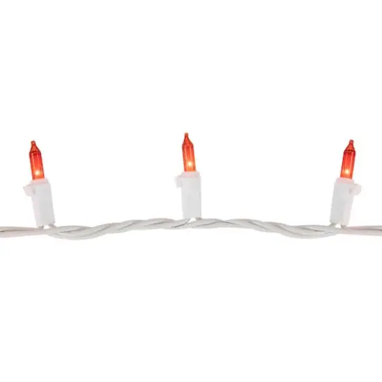 100ct. Mini Christmas String Lights with White Wire Gold {10}