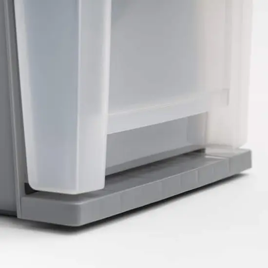 Iris&reg; 6.5qt. Gray Stackable Drawer, 5 Pack  {8}