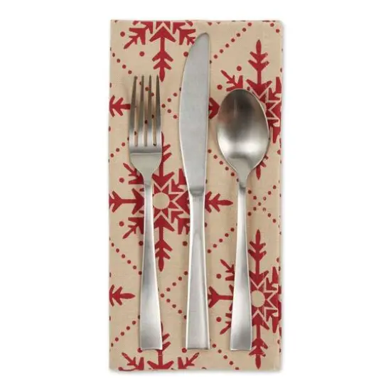 DII&reg; Scandinavian Snowflakes Printed Napkin Set, 6ct. {3}