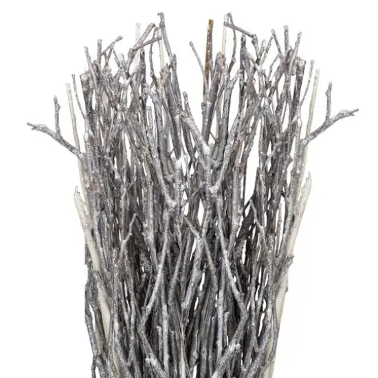 20" Gray and White Natural Twig Christmas Decorative Bundle {4}