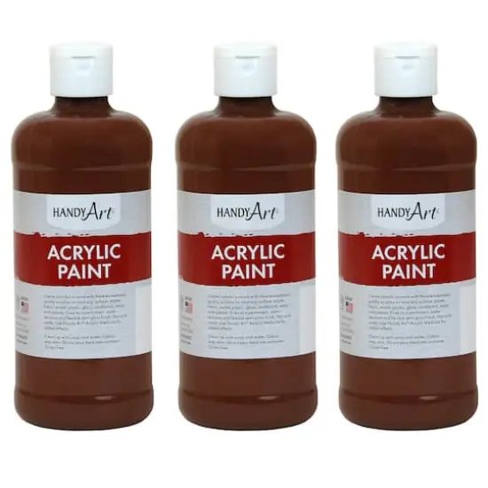 Handy Art&reg; Acrylic Paint, 3ct. Burnt Sienna {1}