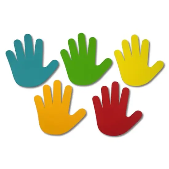 6.5" Primary Hand Foam Shapes, 35ct. by Creatology&trade; {1}