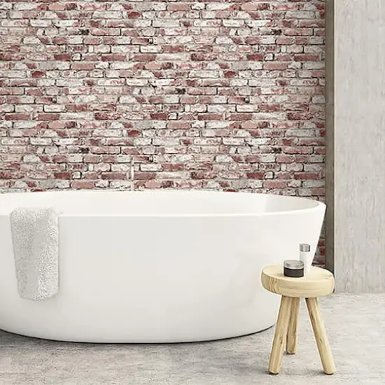 Surface Style Brickwork Peel & Stick Wallpaper Clay {5}