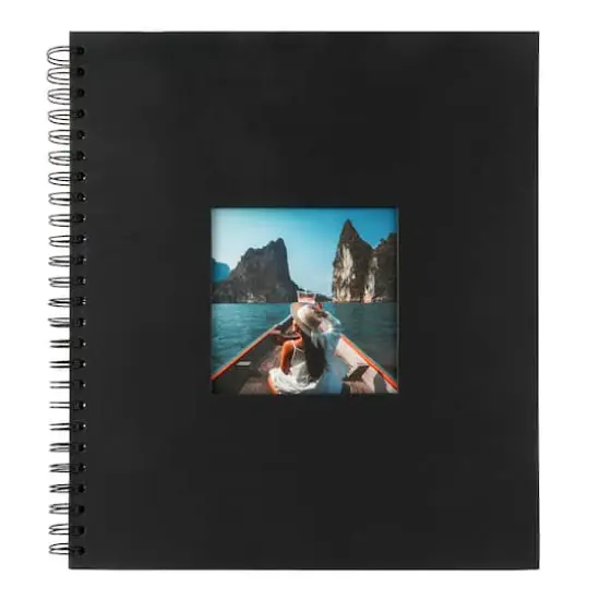 13" x 11.25" Spiral Bound Scrapbook Album by Recollections&trade; Black {1}