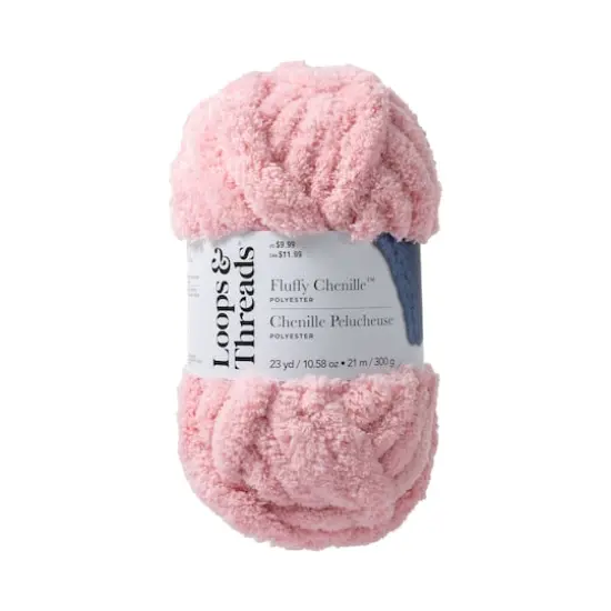Fluffy Chenille&trade; Yarn by Loops & Threads&reg; Cherry Blossom {1}