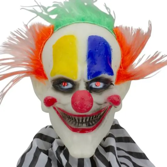 3.5ft. Animated Clown with LED Eyes Halloween Decoration {4}