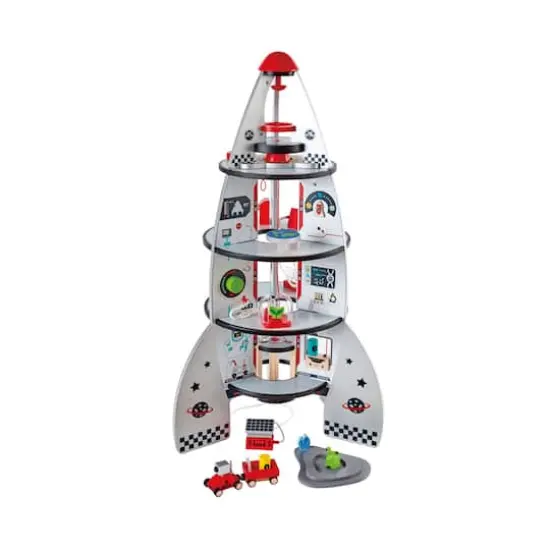 Hape 4-Stage Rocket Ship Playset {1}