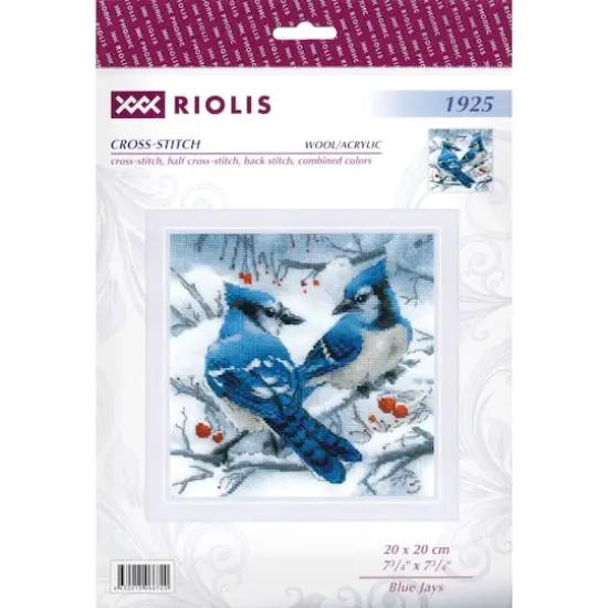 RIOLIS Blue Jays Cross Stitch Kit {1}