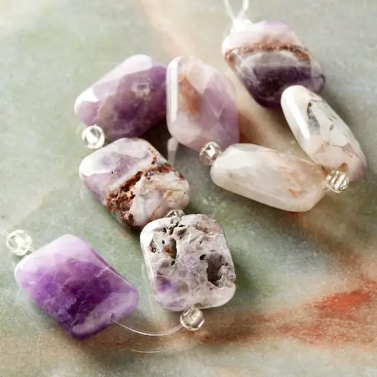 Amethyst Faceted Rectangle Beads, 20mm by Bead Landing&trade; {3}