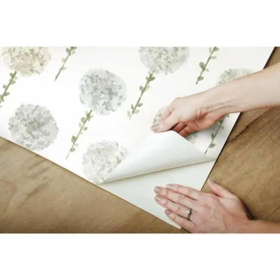 RoomMates Mum Floral Peel & Stick Wallpaper Gray {9}