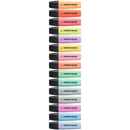 STABILO&reg; BOSS&reg; Original 15-Color Pastel Highlighters & Desk Set {5}
