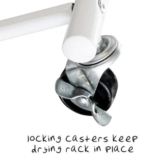 Honey Can Do White Rolling Multi-Section Clothes Drying Rack {5}