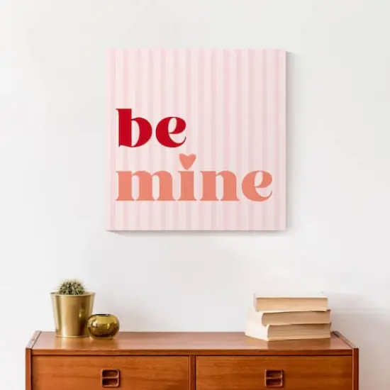 Be Mine Stripes Canvas Wall Art {3}