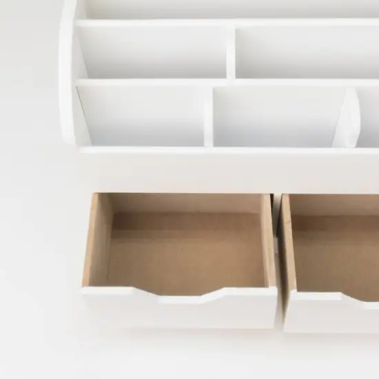 American Art D&eacute;cor&trade; White Space Saving Desk Organizer with USB Port {6}