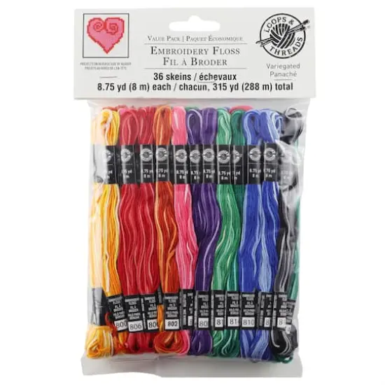 Variegated Embroidery Floss Loops & Threads&trade;, 36ct.  {6}