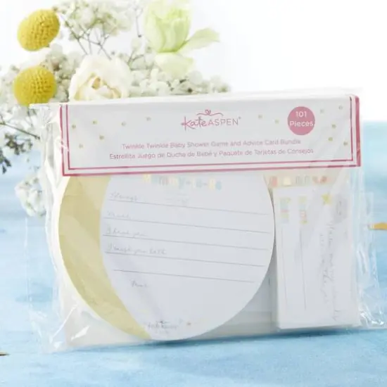 Kate Aspen&reg; Twinkle Twinkle Advice Card & Baby Shower Game Set {7}