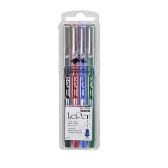 Marvy&reg; Uchida LePen&reg; Extra Fine 4 Primary Pen Set {4}