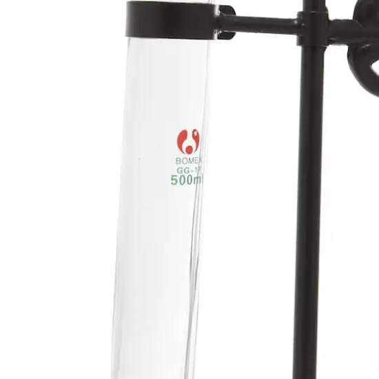 17" Clear Metal Contemporary Vase {7}