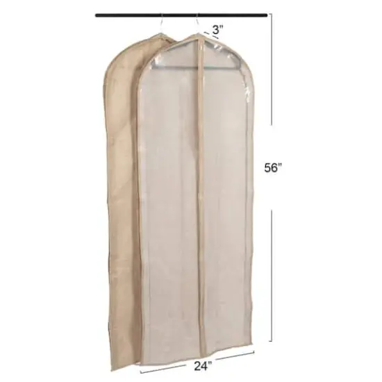 Household Essentials Hanging Garment Storage Bag, 2ct. Brown {4}