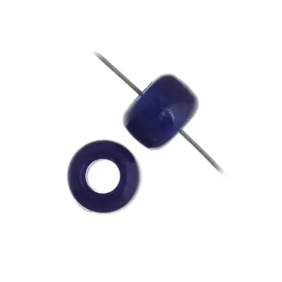 John Bead 9mm Opaque Plastic Pony Beads, 1,000ct. Navy {5}