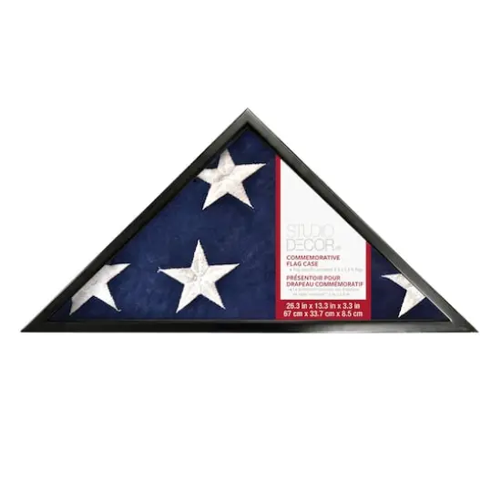 Black Memorial Flag Case by Studio D&eacute;cor&reg; {1}
