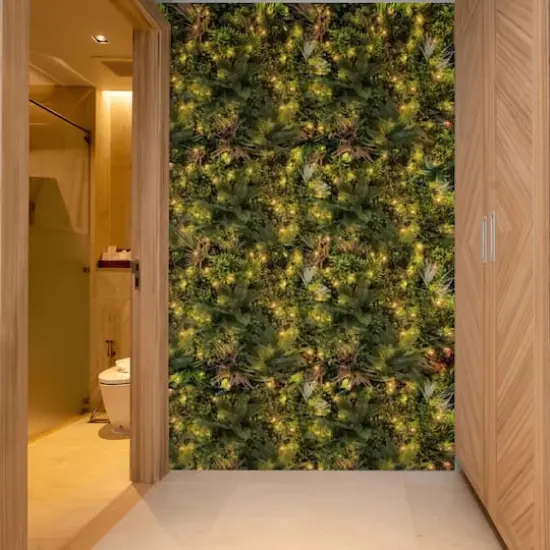 GreenSmart Dekor 40" Bali with LED lights Faux Green Plant Wall {6}