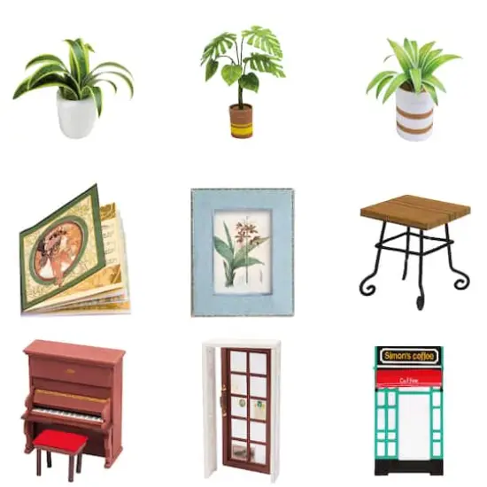 Rolife&reg; Simon's Coffee Shop DIY Miniature House Kit {12}