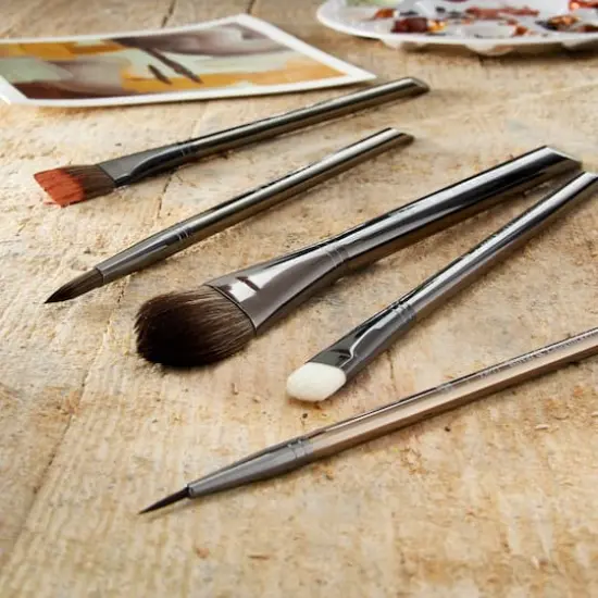 Zen&trade; Series 83 Watercolor 5 Piece Pointed Oval Brush Set {3}