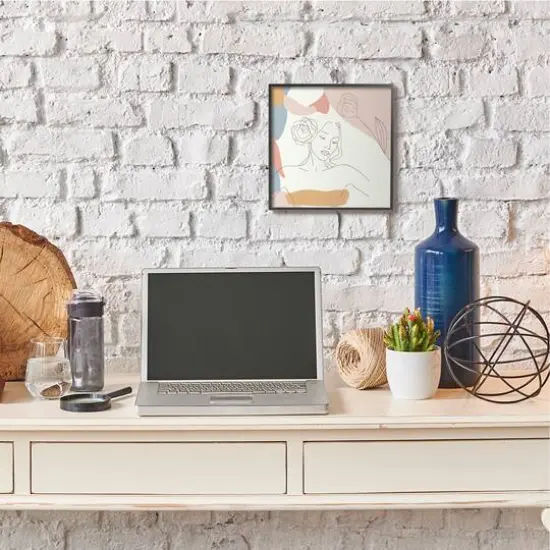 Stupell Industries Female Figure Linework Wall Art in Black Frame {3}