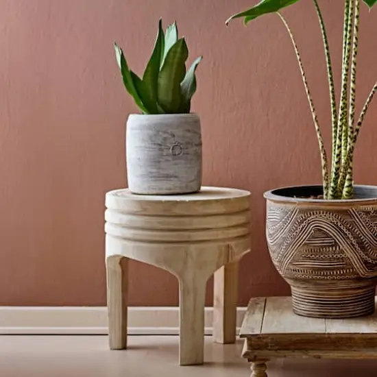 Hello Honey&reg; 16" Paulownia Wood Stool {4}