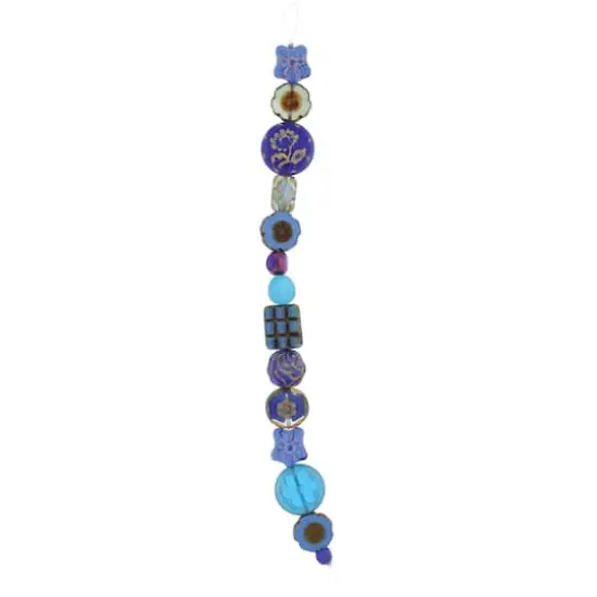 The Beadsmith&reg; Blue Table Cut & Pressed Czech Glass Beads {1}