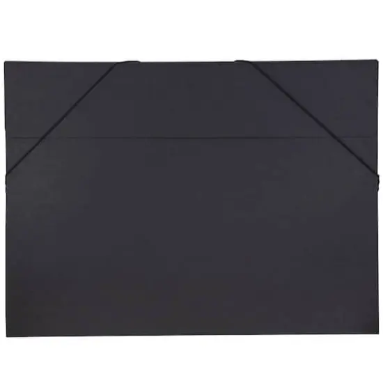 JAM Paper Black Kraft Portfolio with Elastic Closure 14.5" x 19.5" {1}