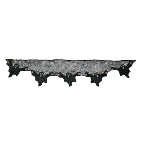 96" Black Ghost LED Lighted Mantel Scarf by Ashland&reg; {1}