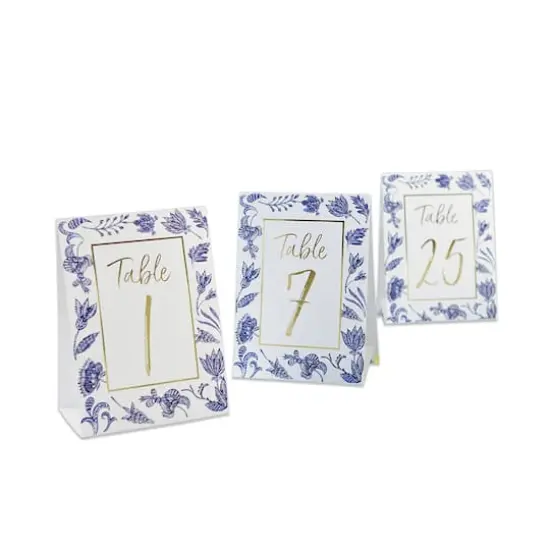 Kate Aspen&reg; Blue Willow Wedding Table Numbers 1-25 {1}