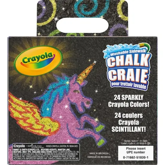 Crayola&reg; Glitter 24 Color Washable Sidewalk Chalk {4}