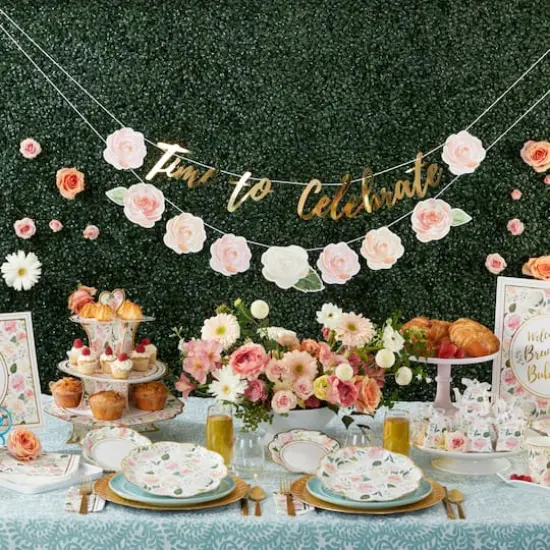Kate Aspen&reg; Brunch Floral Brunch Party D&eacute;cor Kit with Gold Foil {4}