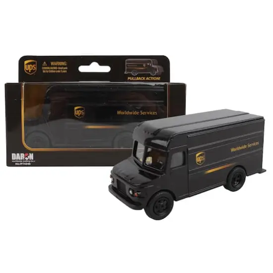 Daron UPS Pullback Package Truck Toy {3}
