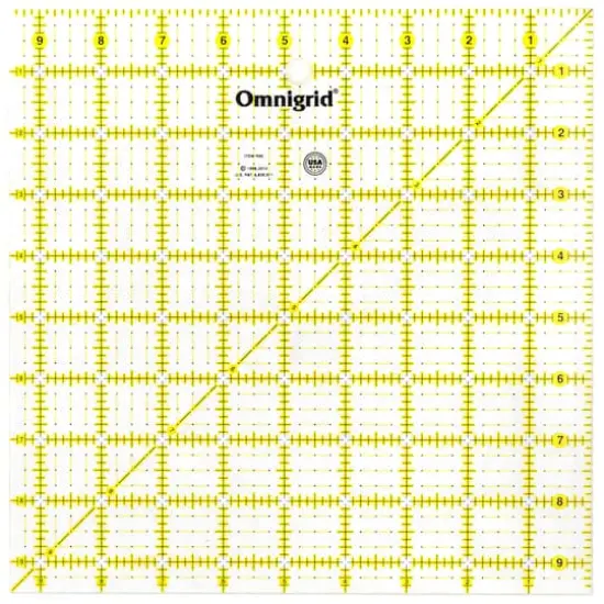 Omnigrid&reg; 9.5" x 9.5" Square Quilting & Sewing Ruler {1}