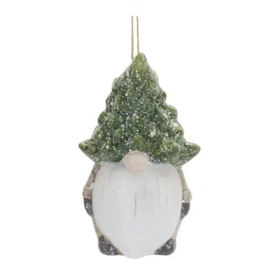 6ct. 3.25" Gnome with Tree Hat Ornaments {3}