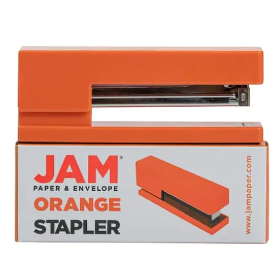 JAM Paper Modern Desk Stapler Orange {6}