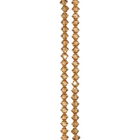 Preciosa Glass Crystal Bicone Beads, 6mm by Bead Landing&trade; Orange {4}