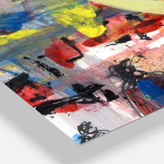 Designart 'People And Time Acrylic Watercolor Modern Multipanel Wall Clock {4}