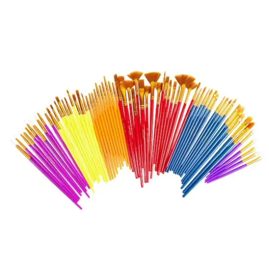 Multi-Purpose 100 Piece Brush Set by Craft Smart&reg; {5}